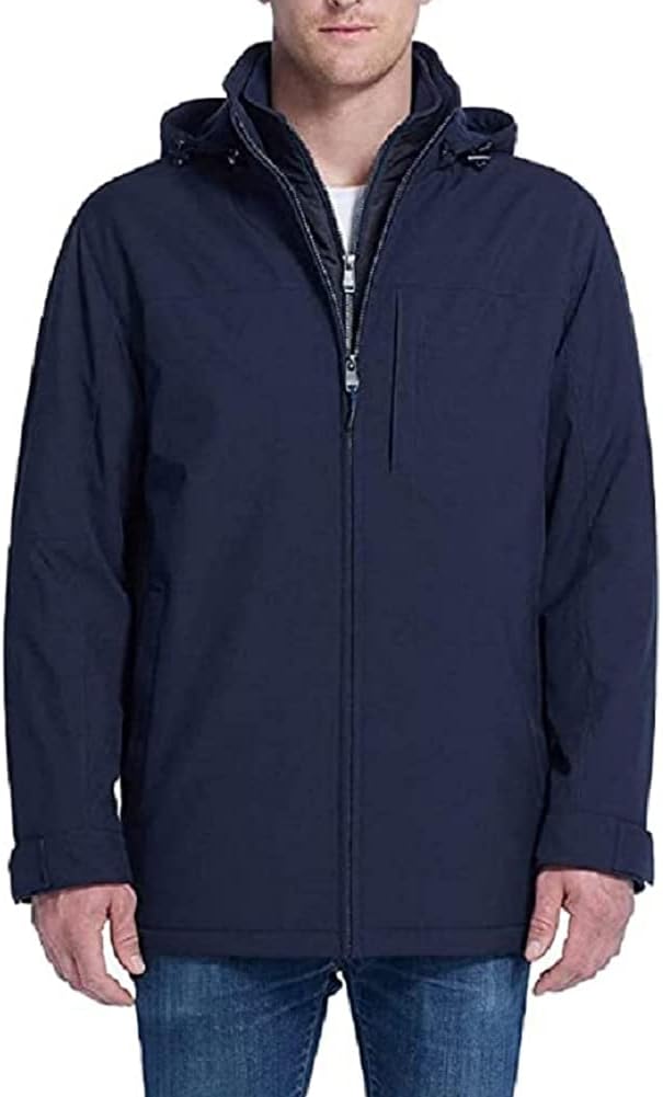 Mens Ultra Tech Stretch Jacket (Navy Heather, Medium)