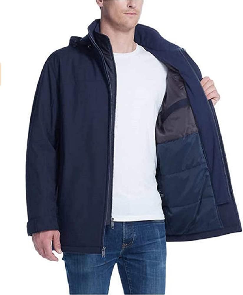 Mens Ultra Tech Stretch Jacket (Navy Heather, Medium) - Image 3
